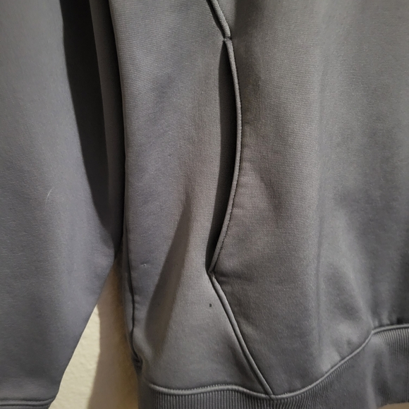 Under Armour Charcoal Gray Hoodie with Teal Logo - Picture 3 of 8